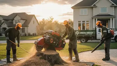 Professional stump removal service in Cambridge MA by Chop Chop Tree safely clearing old tree roots
