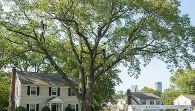 Professional tree removal service in Cambridge MA by certified arborists at cambridgetreeservices.com
